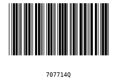Barcode 707714