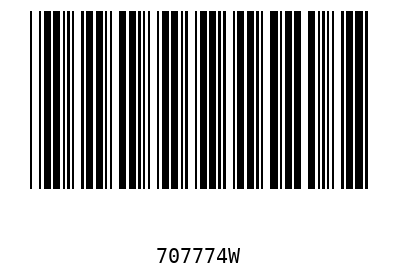 Barcode 707774
