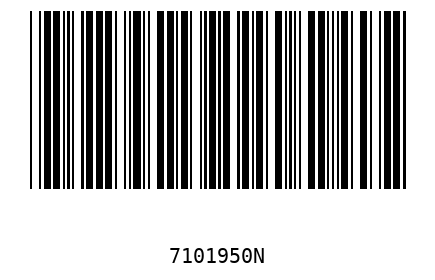 Bar code 7101950