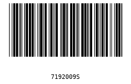 Bar code 7192009