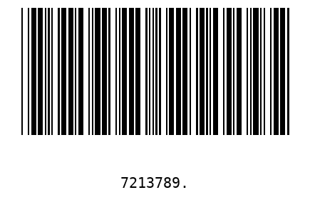 Barcode 7213789