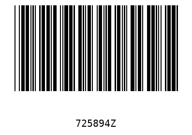 Barcode 725894