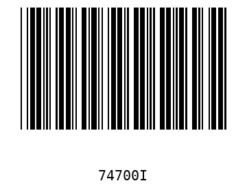 Barra Código, Code 39 74700