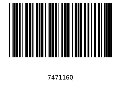 Bar code 747116