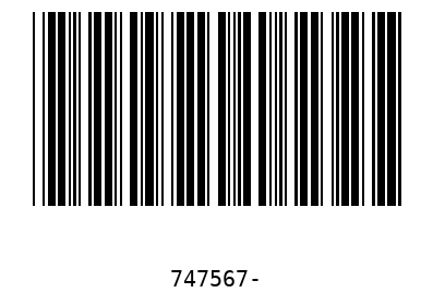 Barcode 747567