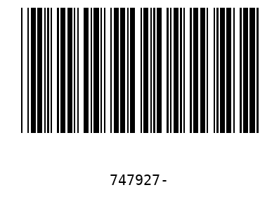 Barcode 747927