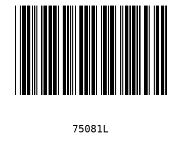 Barra Código, Code 39 75081