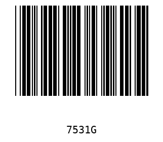 Barra Código, Code 39 7531