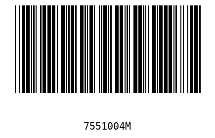 Bar code 7551004