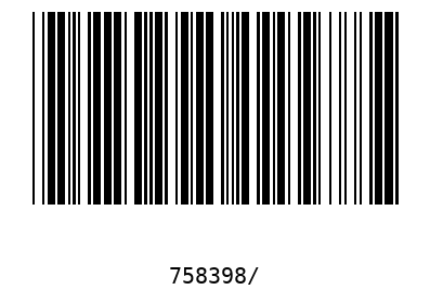 Barcode 758398