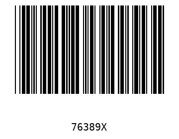 Barra Código, Code 39 76389