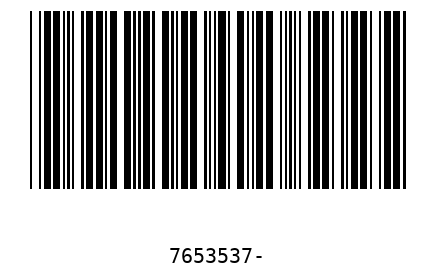 Barcode 7653537