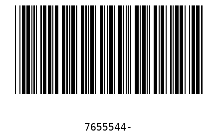 Barcode 7655544