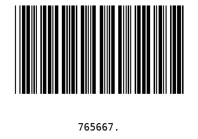 Barcode 765667
