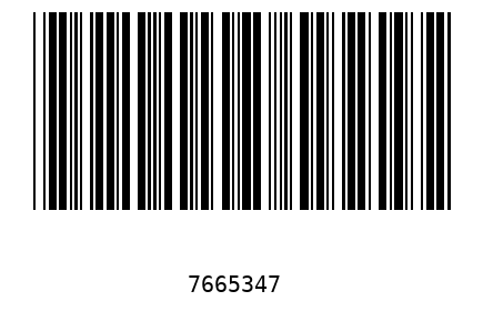 Barcode 7665347