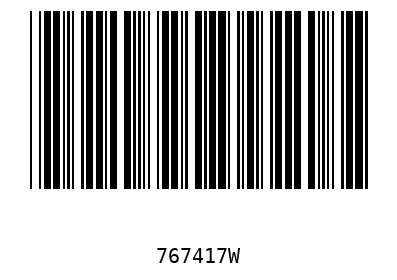 Bar code 767417
