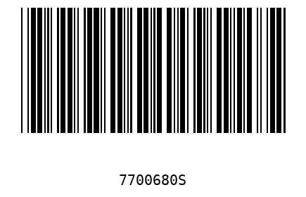 Bar code 7700680