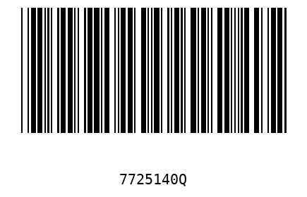 Barcode 7725140