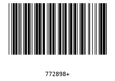 Barcode 772898