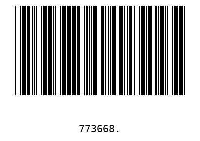 Barra Código 773668
