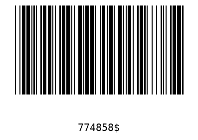 Barcode 774858