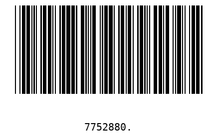 Barcode 7752880
