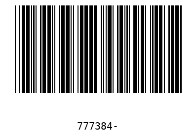 Barcode 777384
