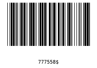 Barcode 777558