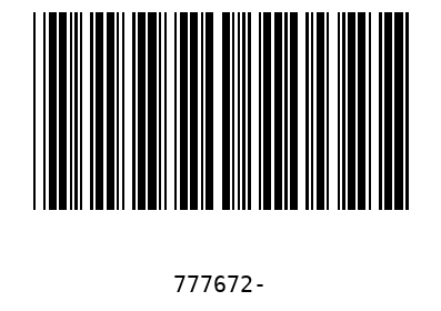 Barcode 777672