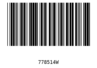 Barcode 778514