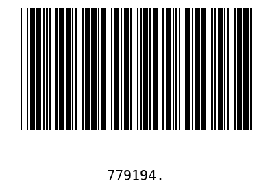 Barcode 779194