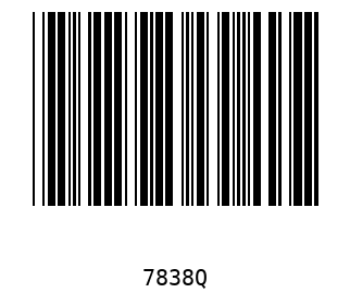 Barra Código, Code 39 7838