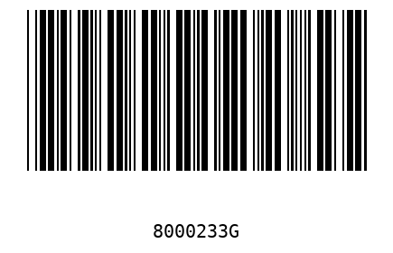 Barcode 8000233