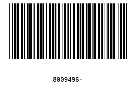 Barcode 8009496