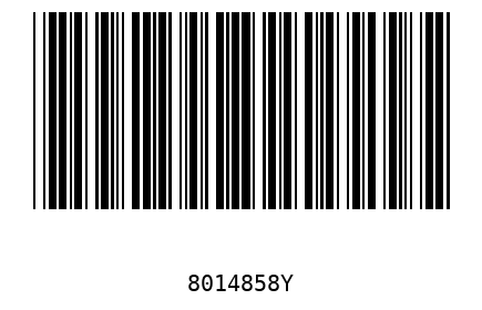 Barra Código 8014858