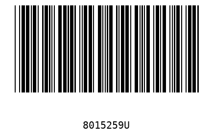 Barra Código 8015259