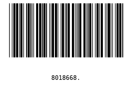Barcode 8018668