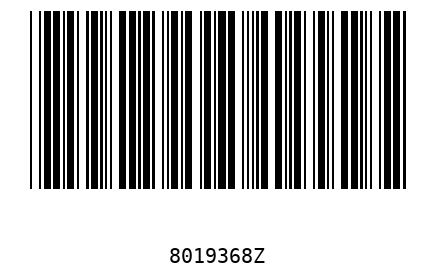 Barcode 8019368