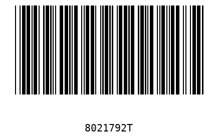 Barcode 8021792