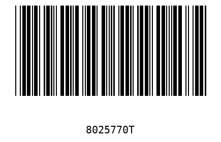 Barcode 8025770