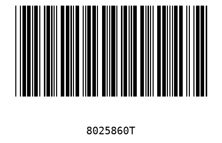 Barcode 8025860