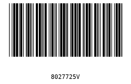 Barcode 8027725