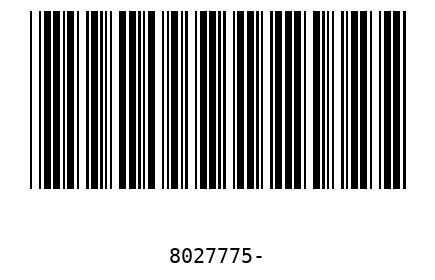Barcode 8027775