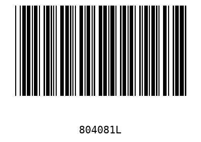 Bar code 804081