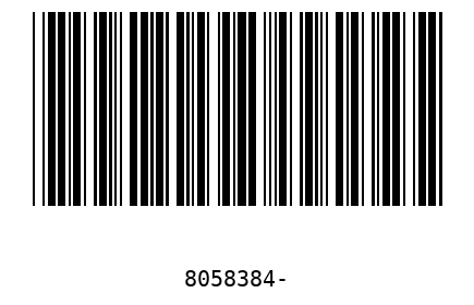 Barra Código 8058384