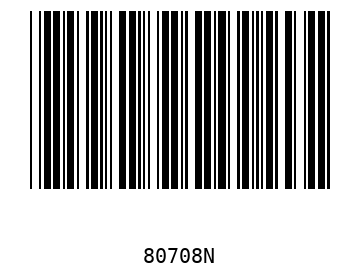 Barra Código, Code 39 80708