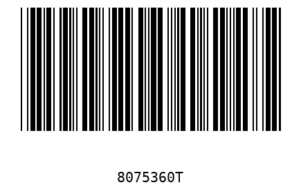 Barcode 8075360