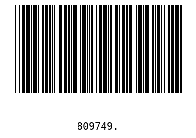 Barcode 809749
