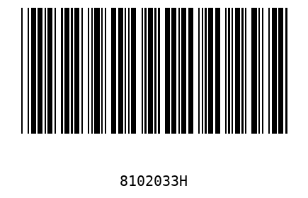 Bar code 8102033