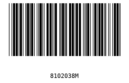 Bar code 8102038